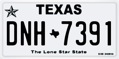 TX license plate DNH7391
