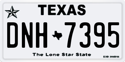 TX license plate DNH7395