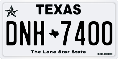 TX license plate DNH7400
