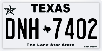 TX license plate DNH7402