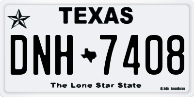 TX license plate DNH7408