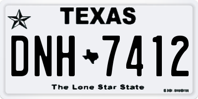 TX license plate DNH7412
