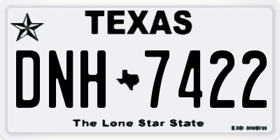 TX license plate DNH7422