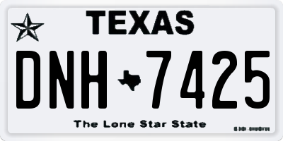 TX license plate DNH7425