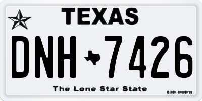 TX license plate DNH7426