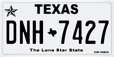 TX license plate DNH7427
