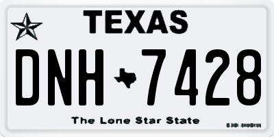 TX license plate DNH7428