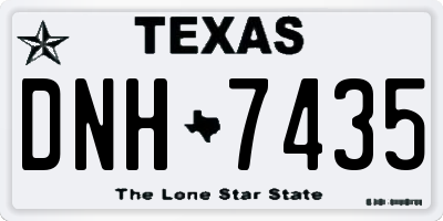 TX license plate DNH7435