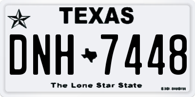 TX license plate DNH7448