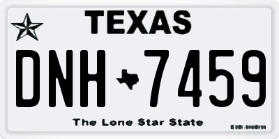TX license plate DNH7459
