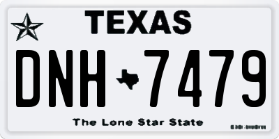 TX license plate DNH7479