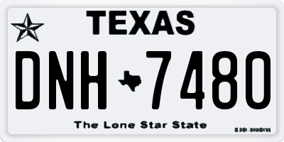TX license plate DNH7480