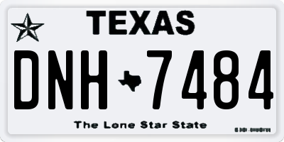 TX license plate DNH7484