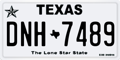 TX license plate DNH7489