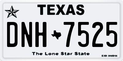 TX license plate DNH7525