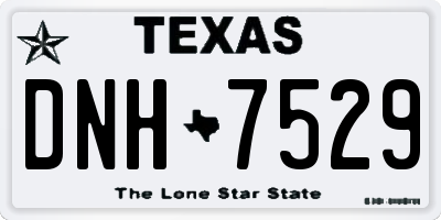 TX license plate DNH7529