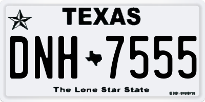 TX license plate DNH7555