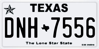 TX license plate DNH7556