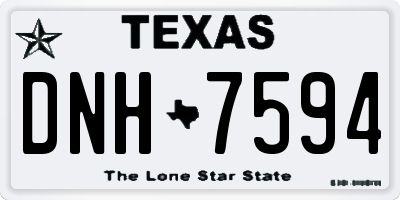 TX license plate DNH7594