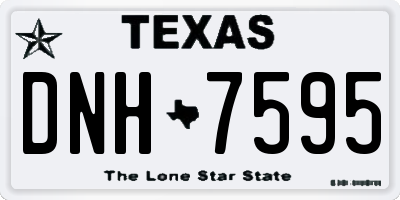 TX license plate DNH7595