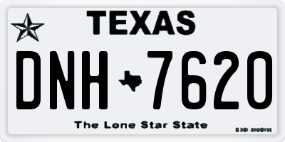 TX license plate DNH7620