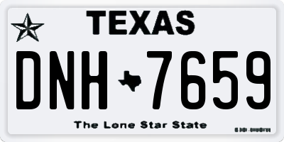 TX license plate DNH7659