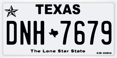 TX license plate DNH7679