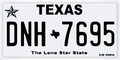 TX license plate DNH7695