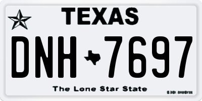 TX license plate DNH7697
