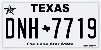 TX license plate DNH7719
