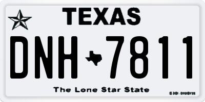 TX license plate DNH7811