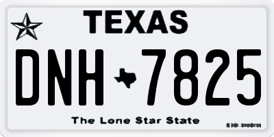 TX license plate DNH7825