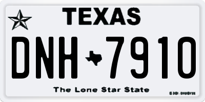 TX license plate DNH7910