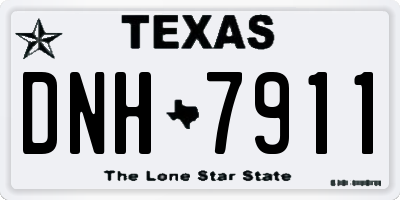 TX license plate DNH7911