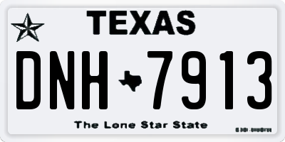 TX license plate DNH7913