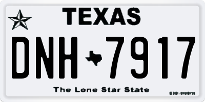 TX license plate DNH7917