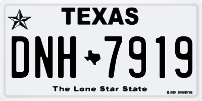 TX license plate DNH7919