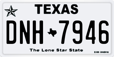 TX license plate DNH7946