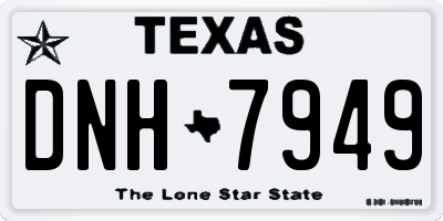 TX license plate DNH7949