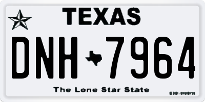TX license plate DNH7964