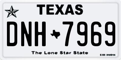 TX license plate DNH7969