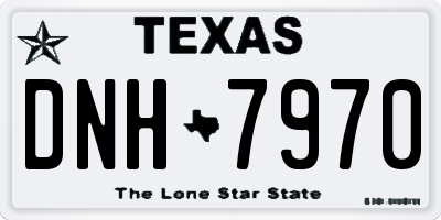 TX license plate DNH7970