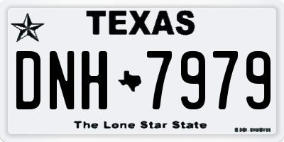TX license plate DNH7979