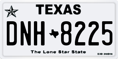 TX license plate DNH8225
