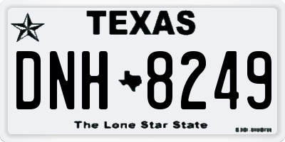 TX license plate DNH8249