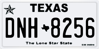 TX license plate DNH8256