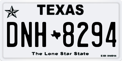 TX license plate DNH8294