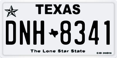 TX license plate DNH8341