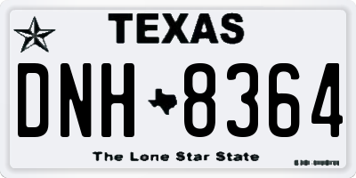 TX license plate DNH8364
