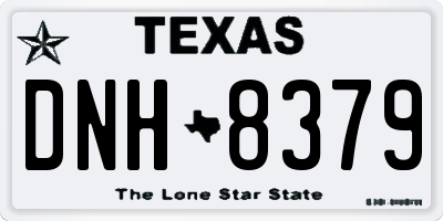 TX license plate DNH8379